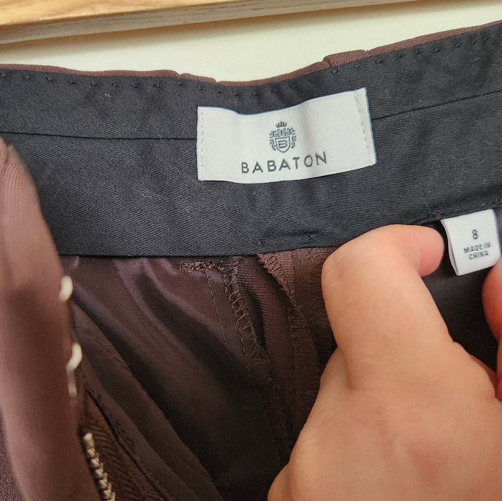 Babaton brown pants size 8